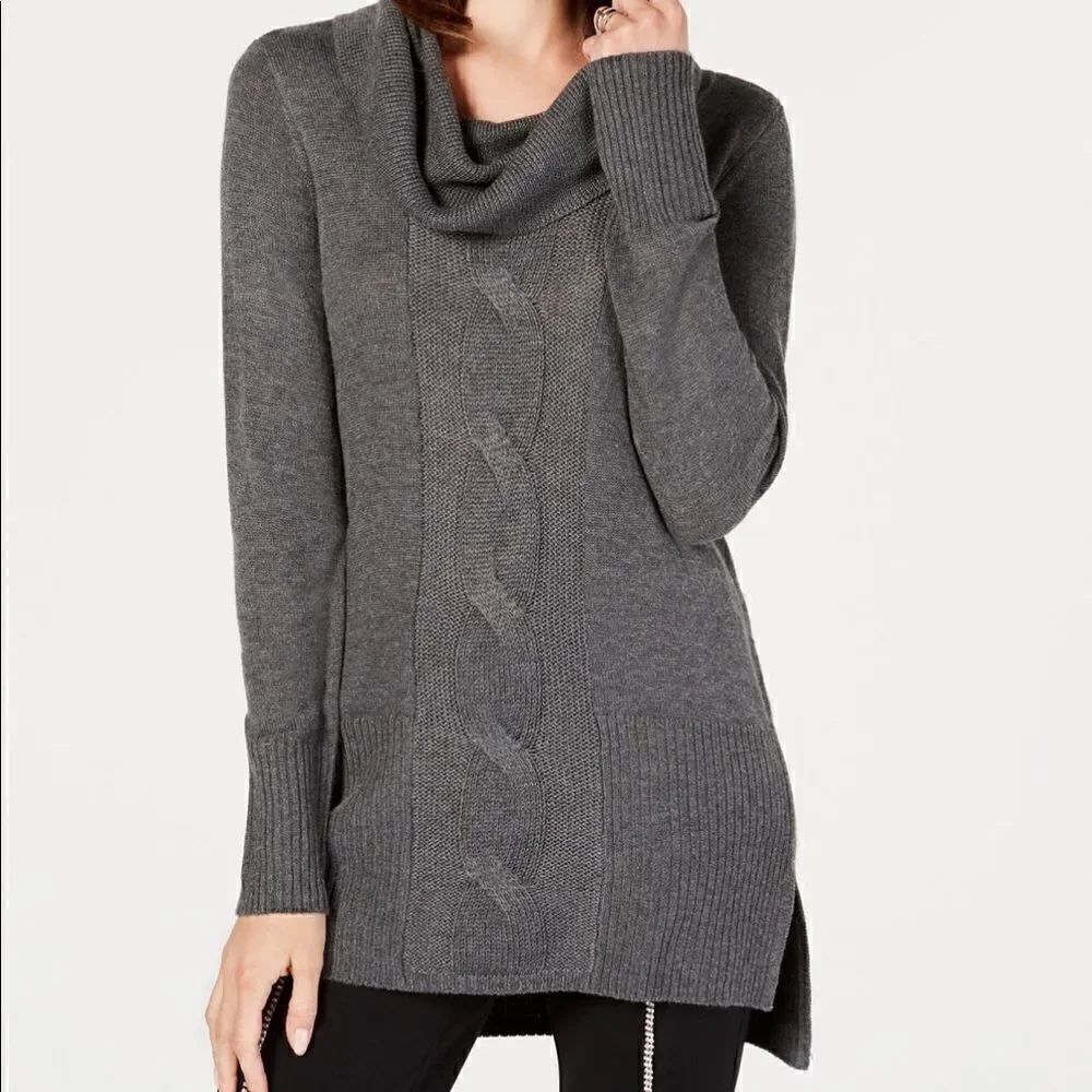 I.N.C. International Concepts Women’s Cable Tunic in the Size Large